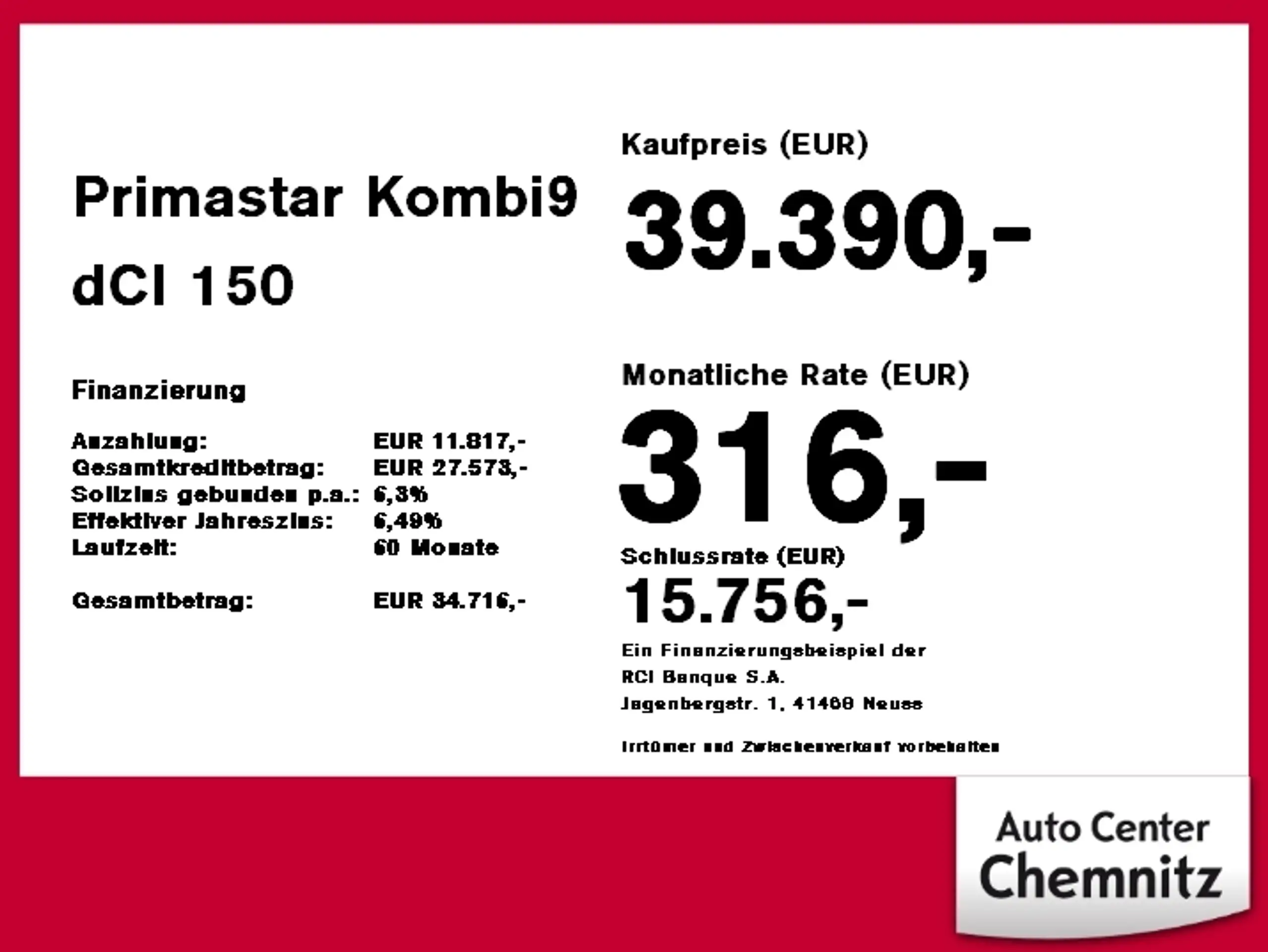 Nissan - Primastar