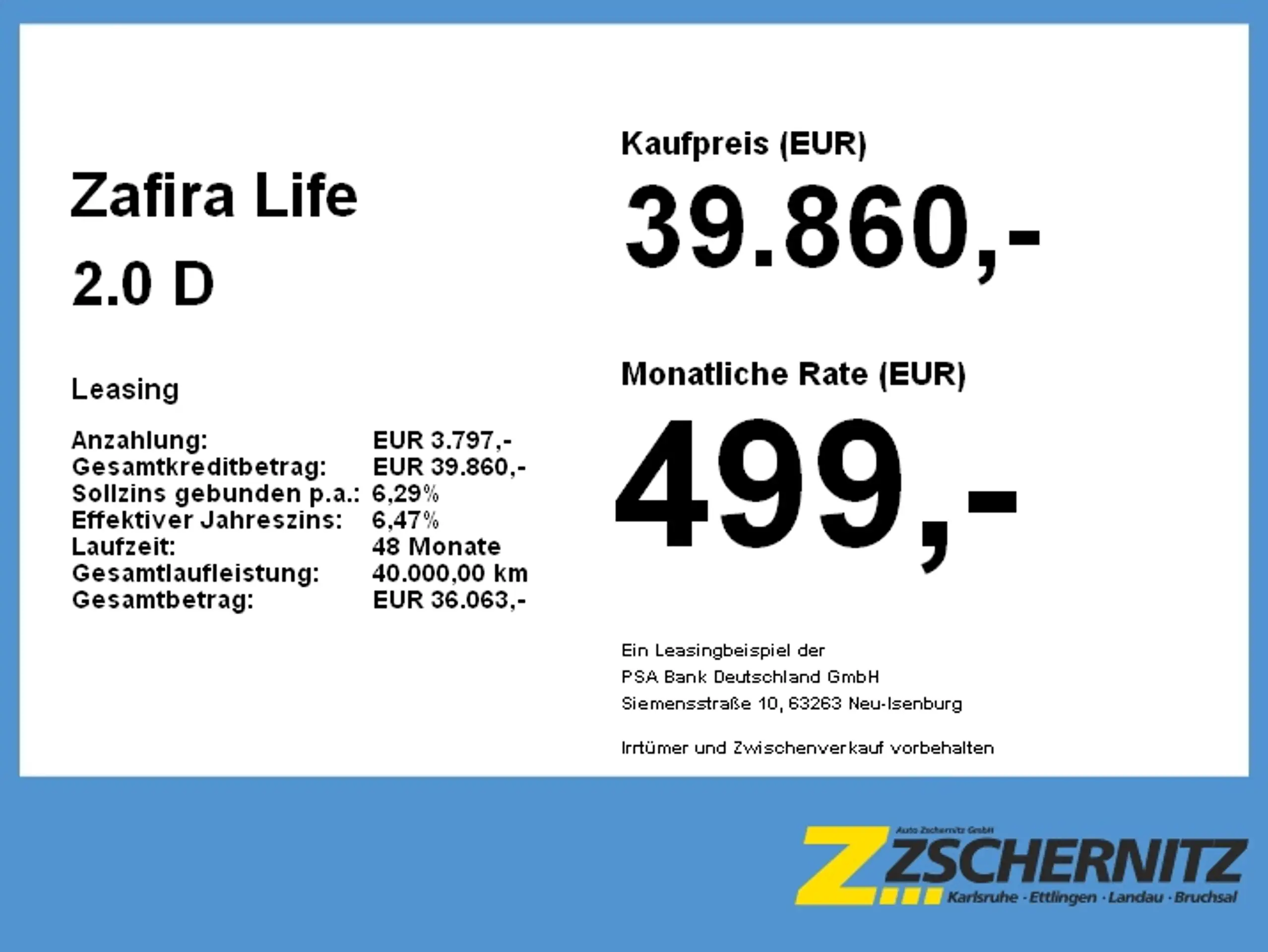 Opel - Zafira Life