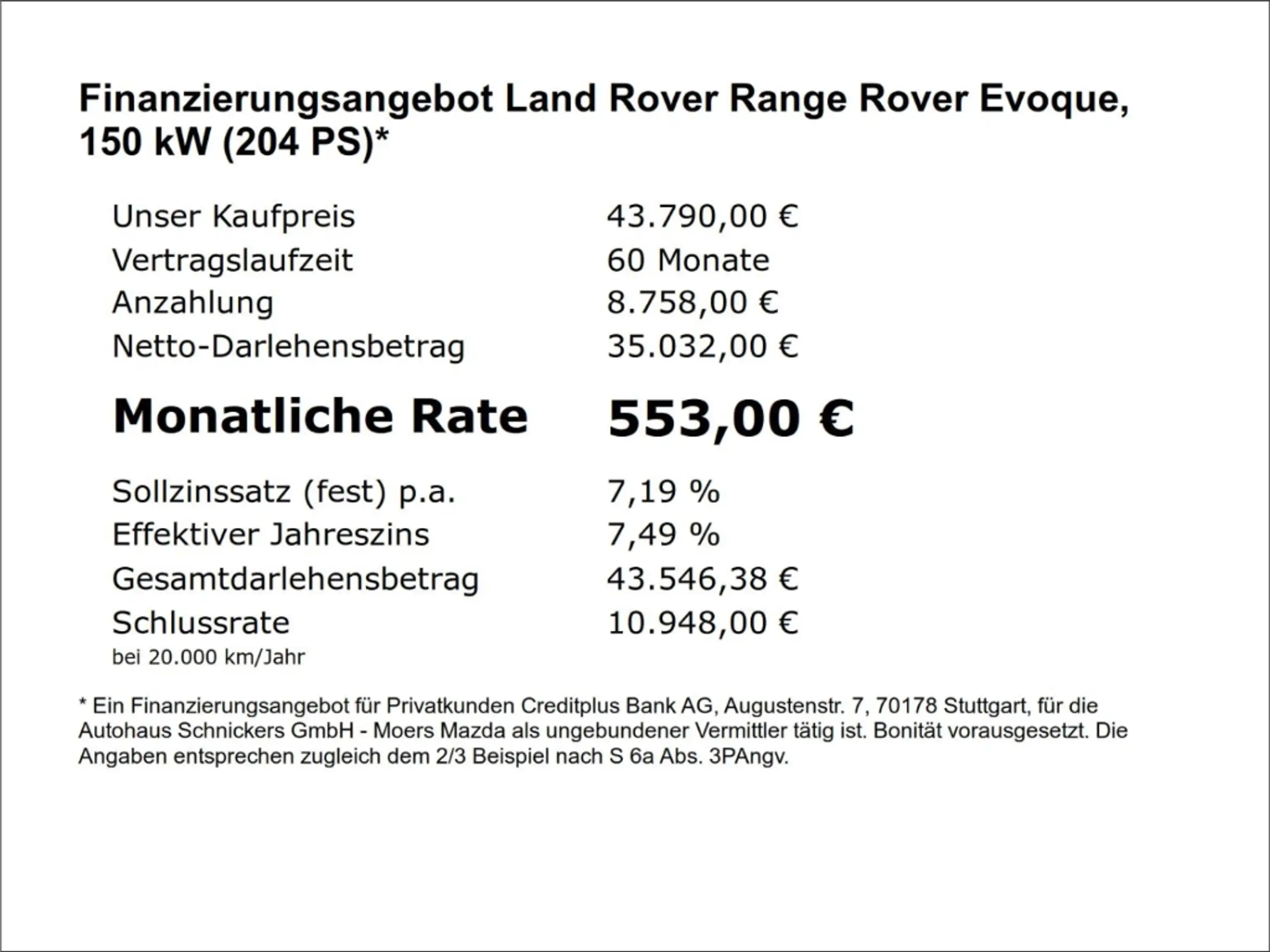 Land Rover - Range Rover Evoque