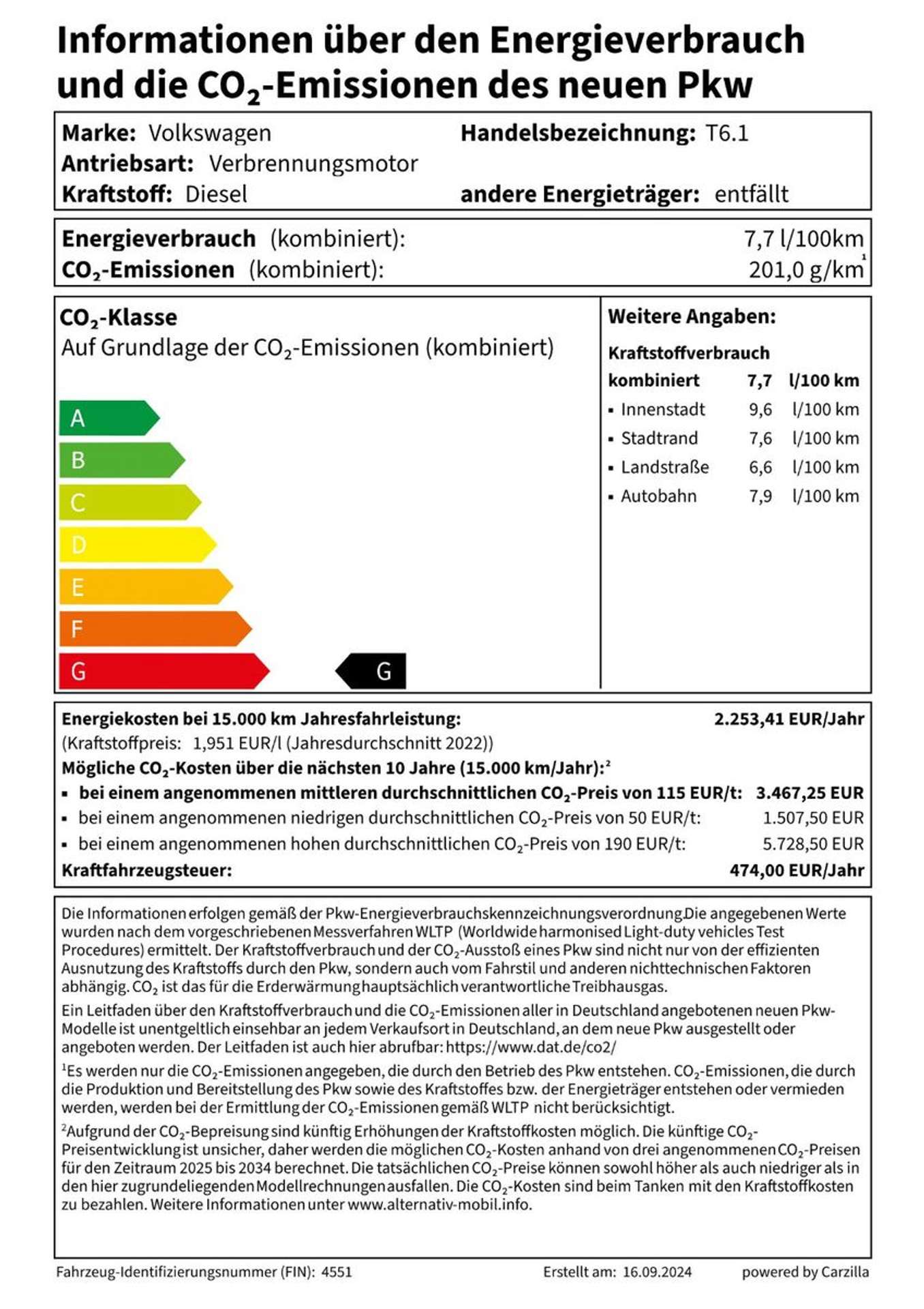 Volkswagen - T6 Kombi